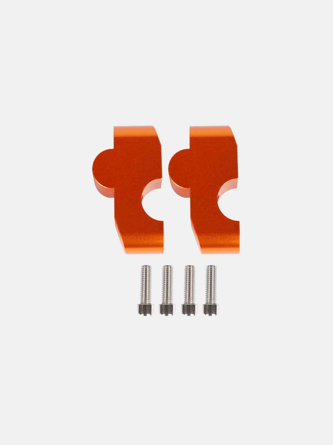 KTM 390 Adventure Handlebar Risers - Height Increase - Orange