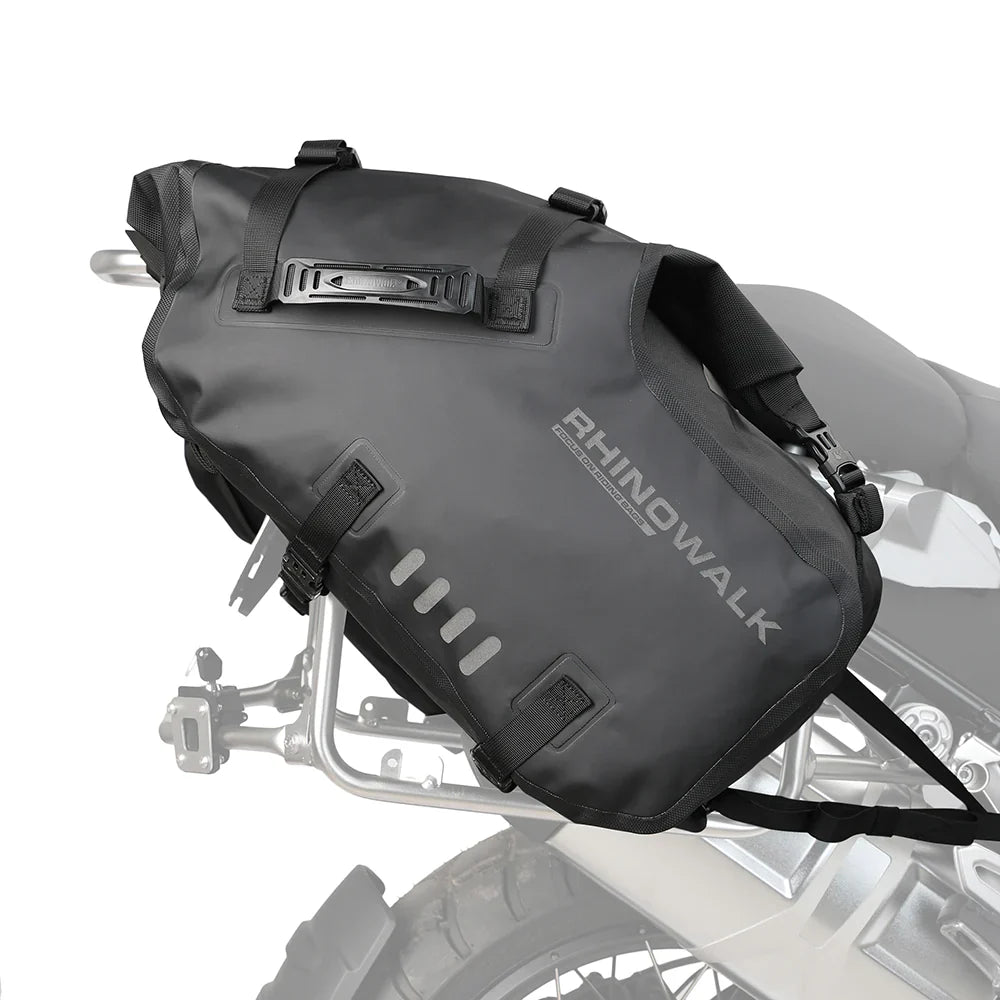 Rhinowalk MT1428 28L Waterproof Motorcycle Pannier Bag Pair Adventure Saddle Bags
