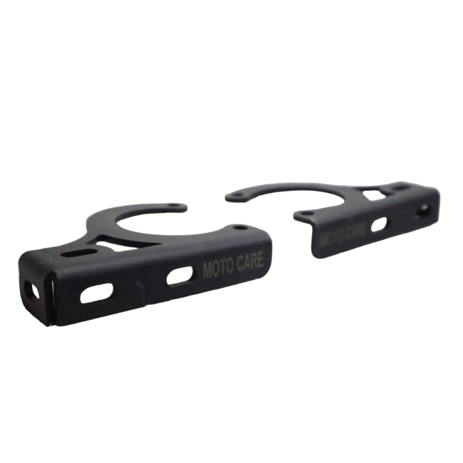MotoCare Black Fog Light Clamp for Royal Enfield Himalayan