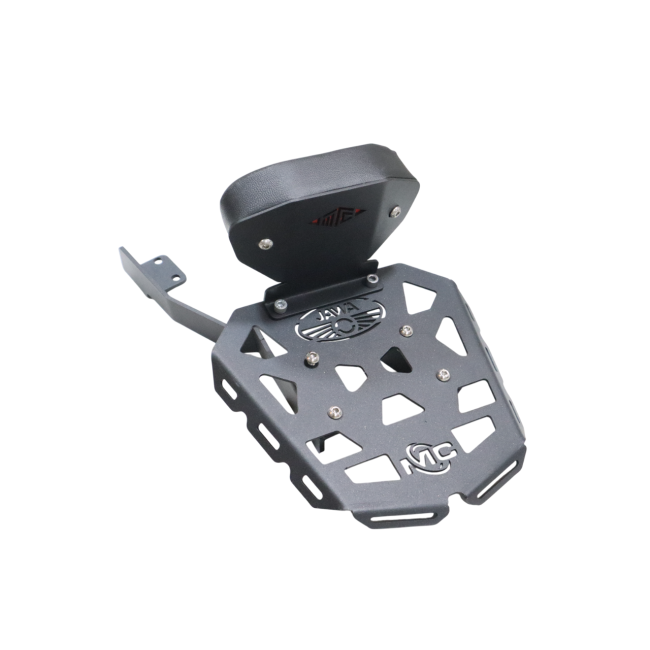 Moto Care Back Carrier for JAWA 42 FJ – CNC Plate with Backrest