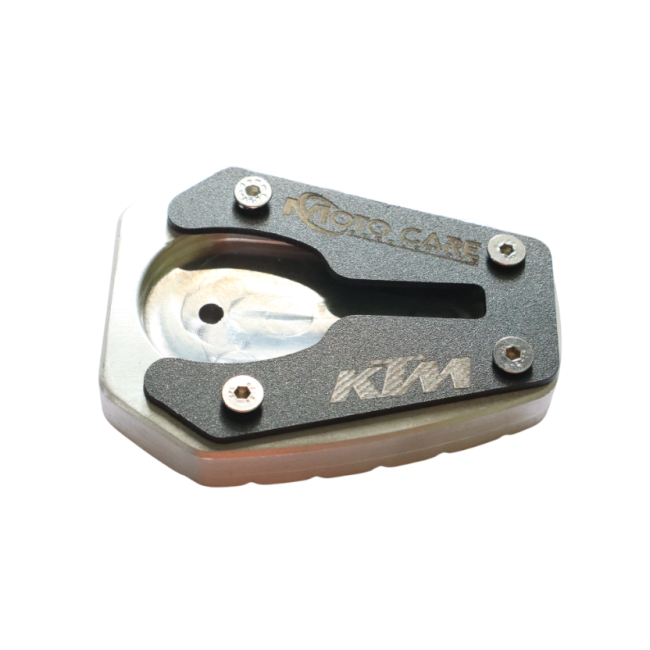 MotoCare CNC Side Stand Extender (Orange) FOR ADVENTURE