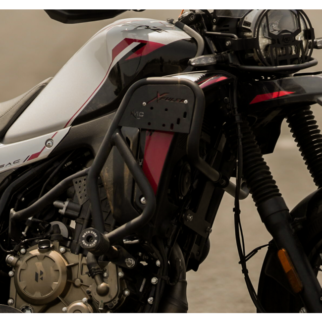 CRASH GUARD WITH DUAL SLIDERS FOR HERO XPULSE 210 | MotoCare