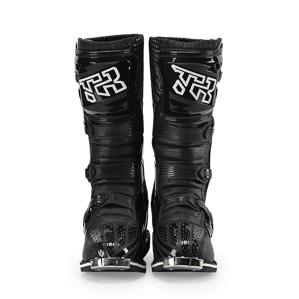 Tiger TR E001 Black Motocross Boots for Off-Road Riding