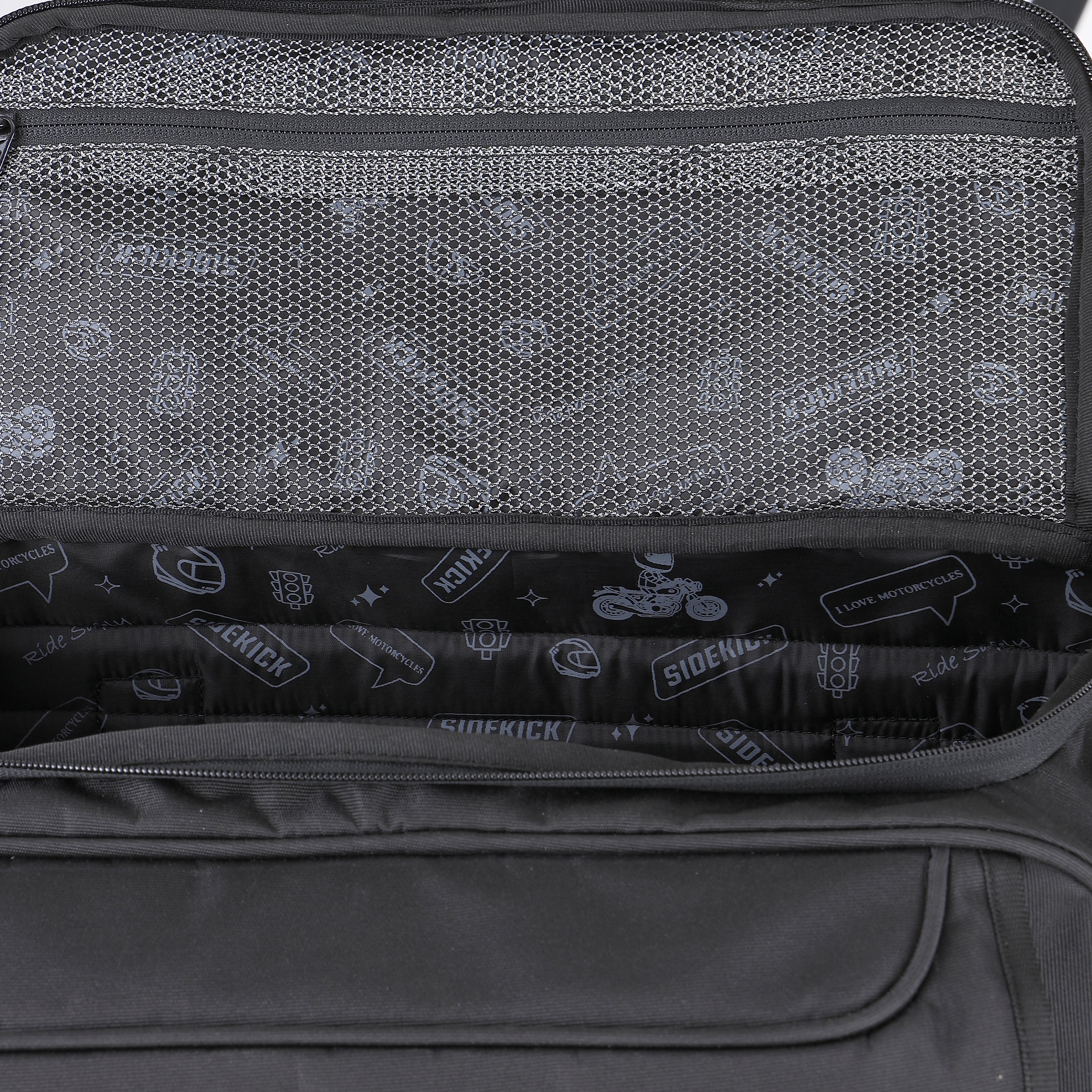 Guardian Gears SideKick Sports 45Ltrs Saddlebags with Waterproof Rain Cover fits on All Motorcycles