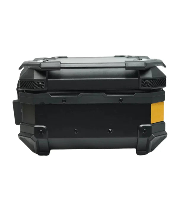 Kolga Bros Aluminium Alloy Carbon Moto Trunk 28L Top Box Black Yellow (KBMT-05-28)