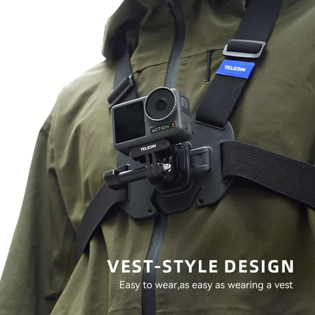 TELESIN New Vest Chest Strap for Action Cameras