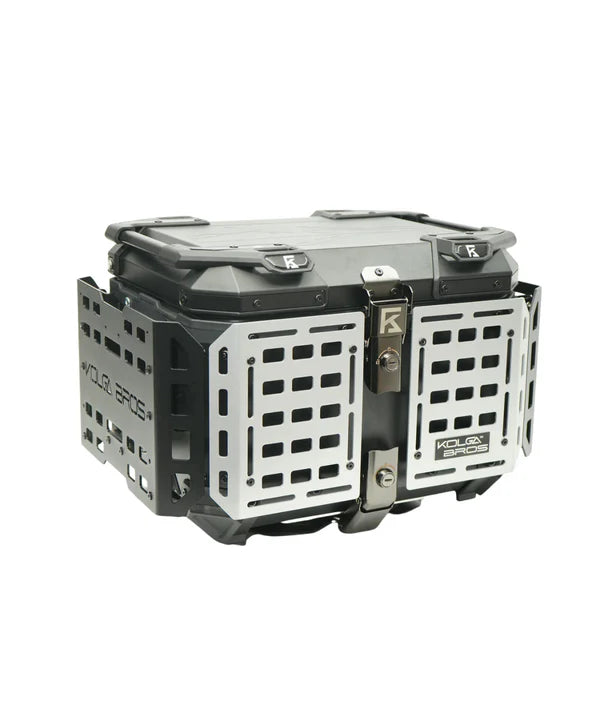 Kolga Bros Camper Moto Trunk Aluminium Alloy Top Box - Black