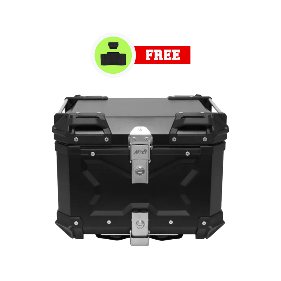 HMD 45L X-Type Motorcycle Top Box | Universal Aluminium Luggage Box