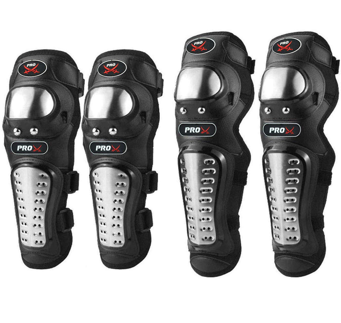 Motorcycle Bike Racing Riding Knee & Elbow Guard | Pro X