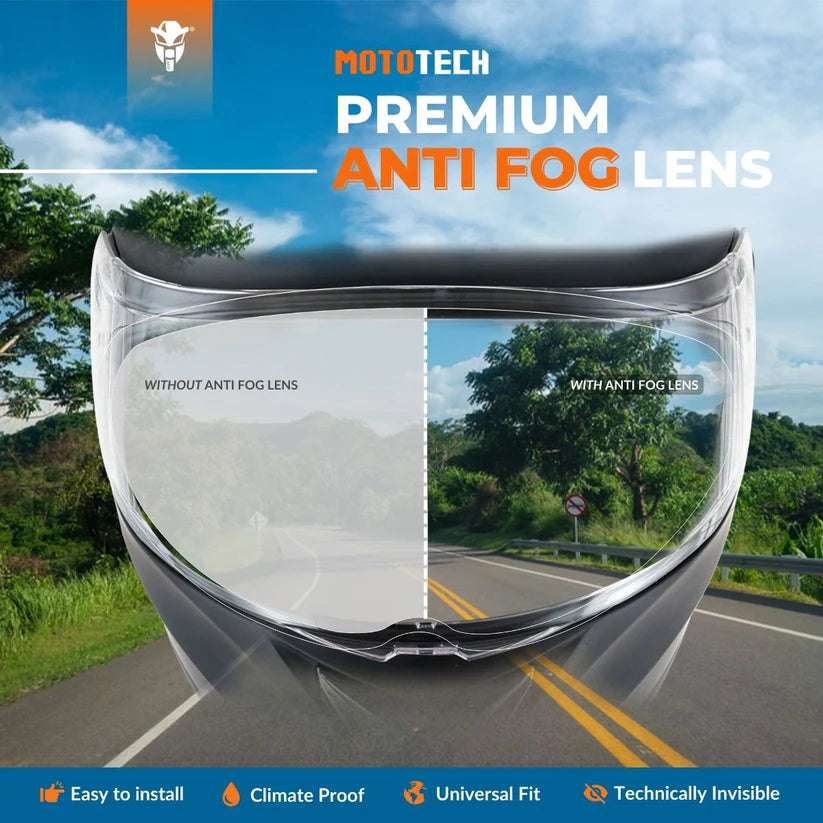 Anti Fog Visor Insert - Universal - Clear