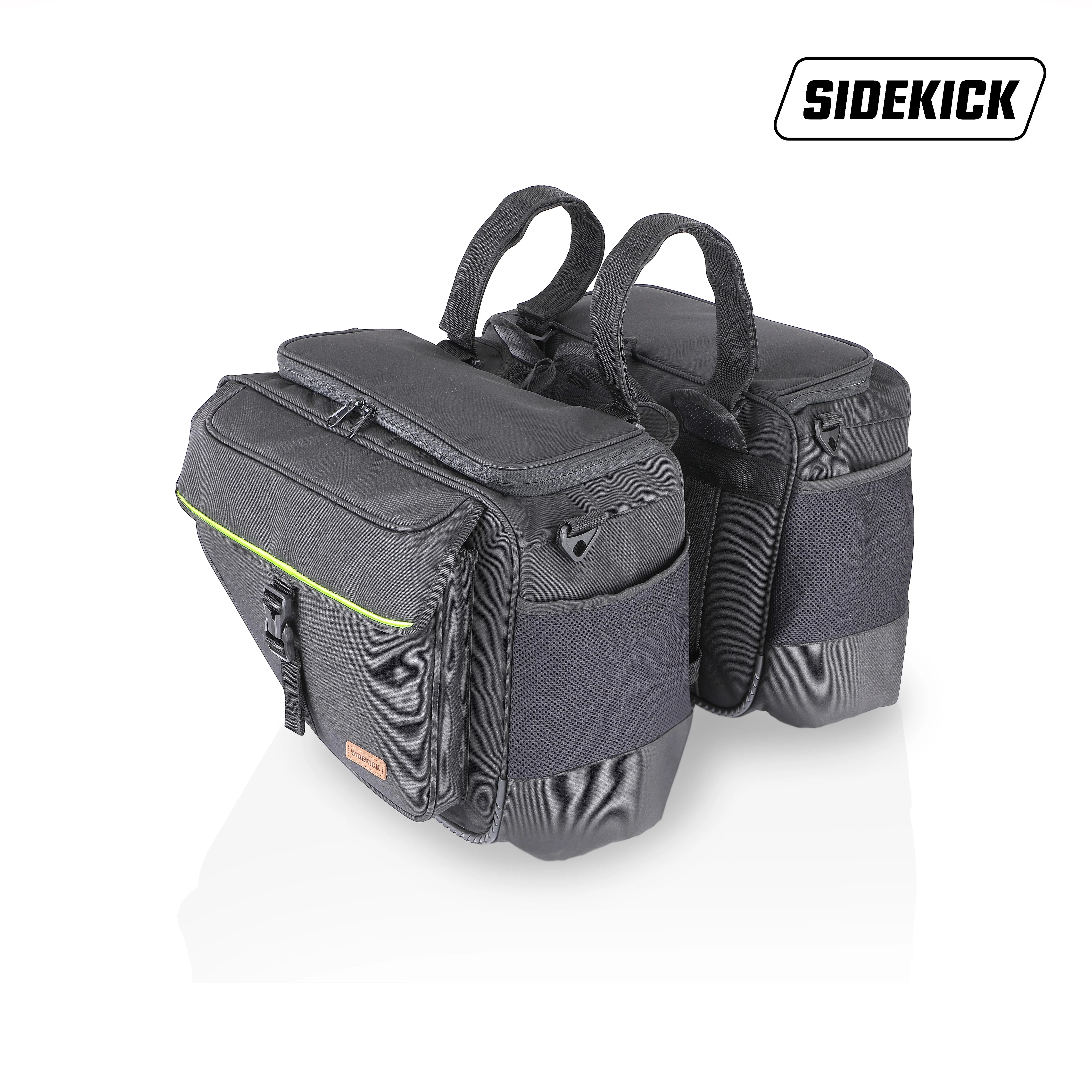 Guardian Gears SideKick Sports 45Ltrs Saddlebags with Waterproof Rain Cover fits on All Motorcycles