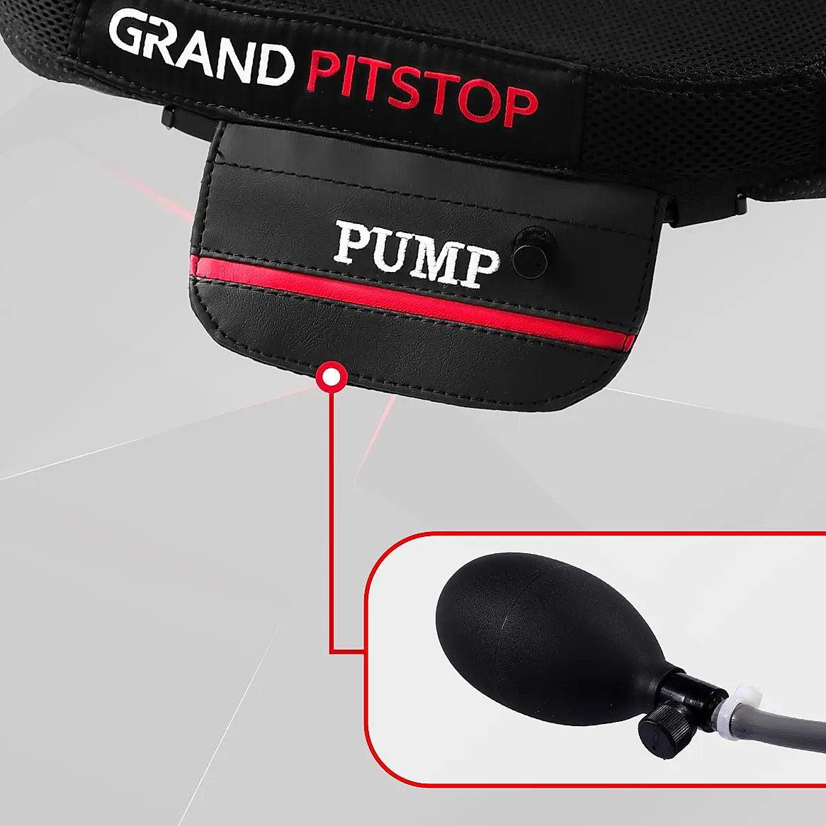 Air Bubble Airseat for Motorcycle and Car Lumbar Support - Sports Premium with Pump | Grand Pitstop