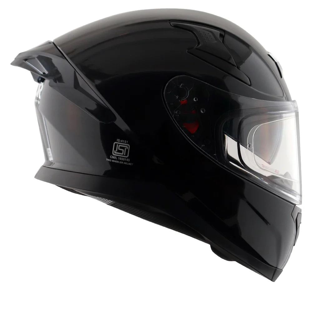 Full Face Visor Helmet-Axor Apex Solid-Black