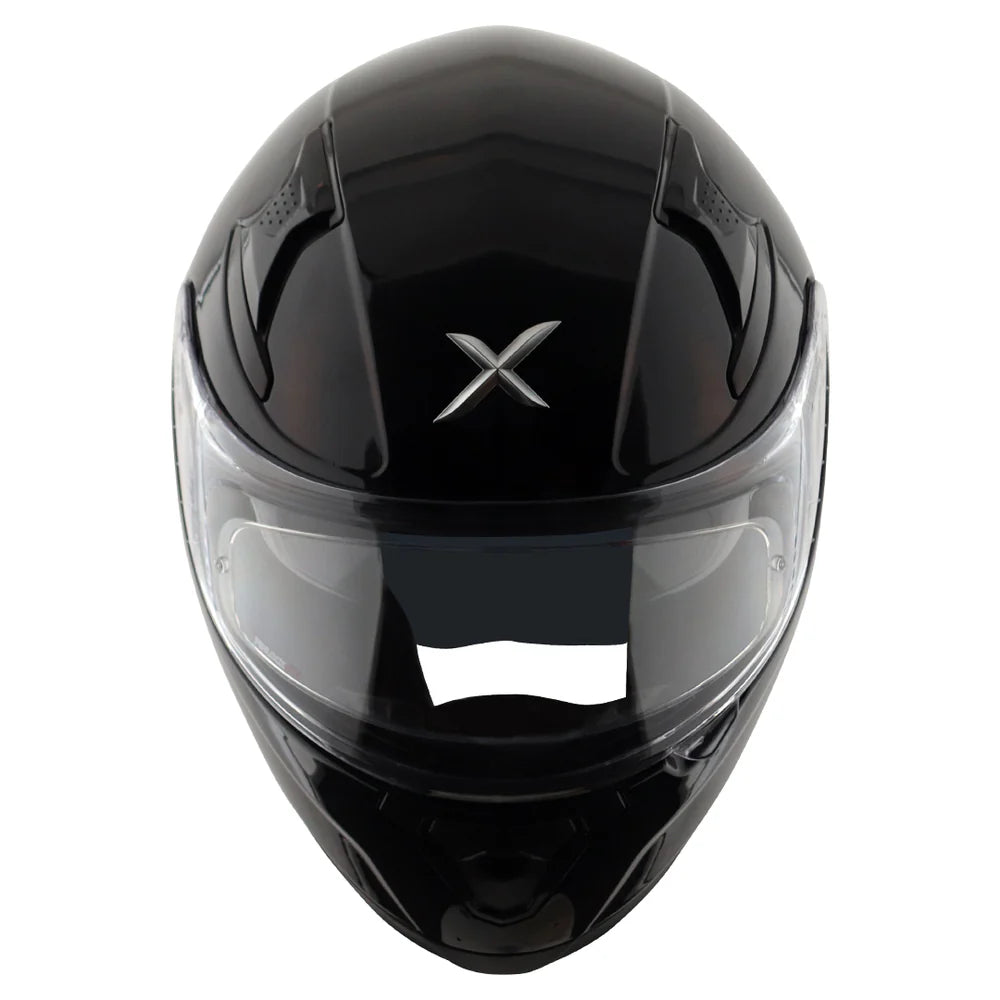 Full Face Visor Helmet-Axor Apex Solid-Black