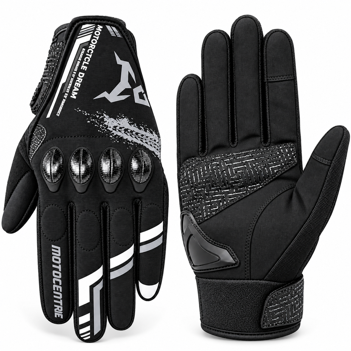 MOTOCENTRIC Motorcycle Riding Gloves – Summer Breathable Touchscreen Compatible