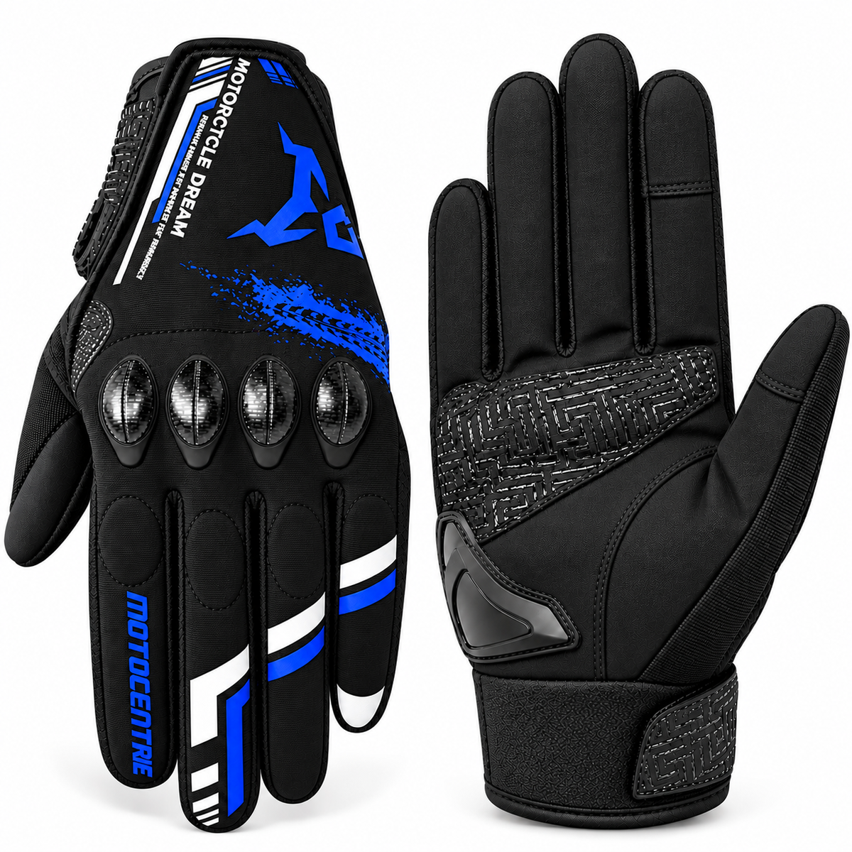 MOTOCENTRIC Motorcycle Riding Gloves – Summer Breathable Touchscreen Compatible