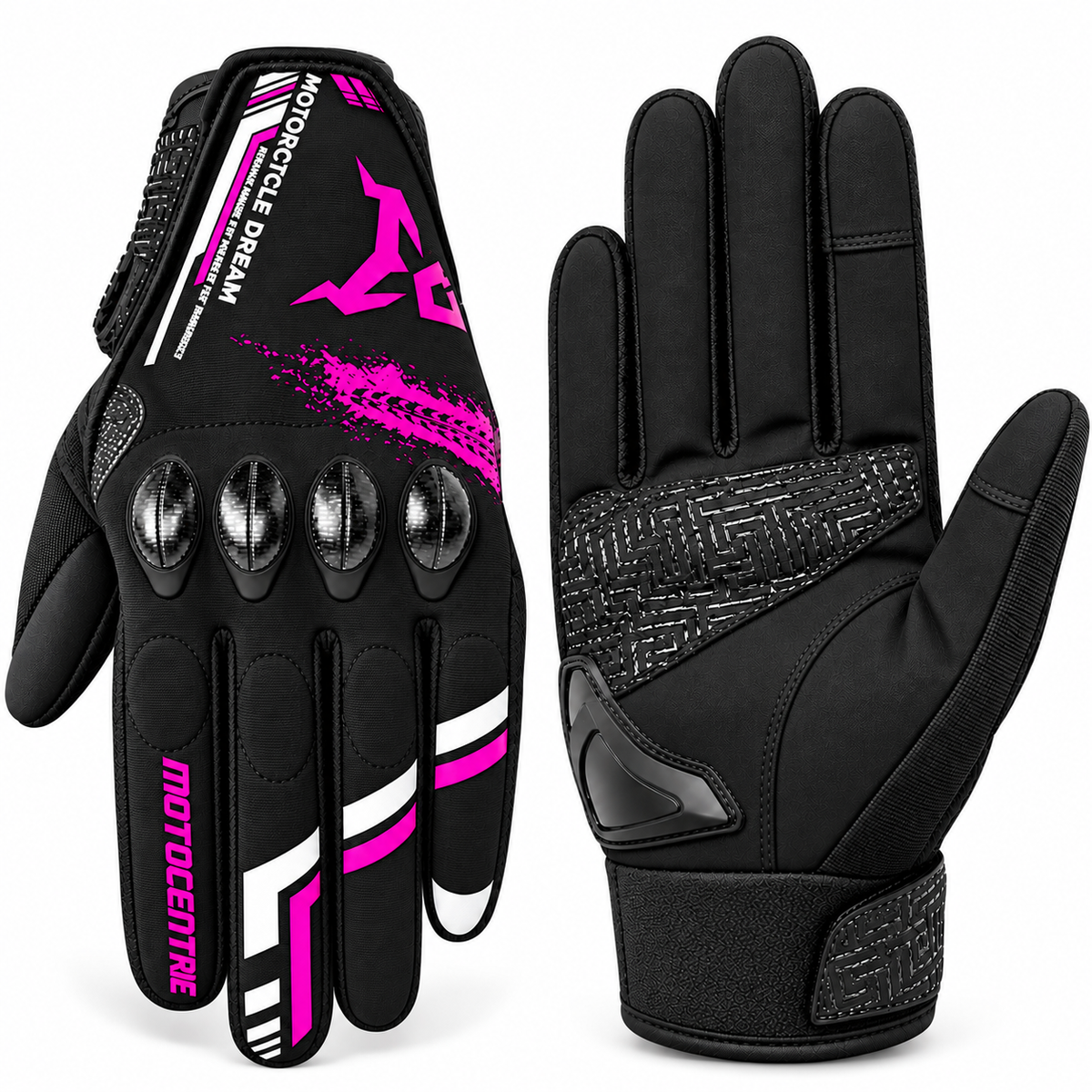 MOTOCENTRIC Motorcycle Riding Gloves – Summer Breathable Touchscreen Compatible