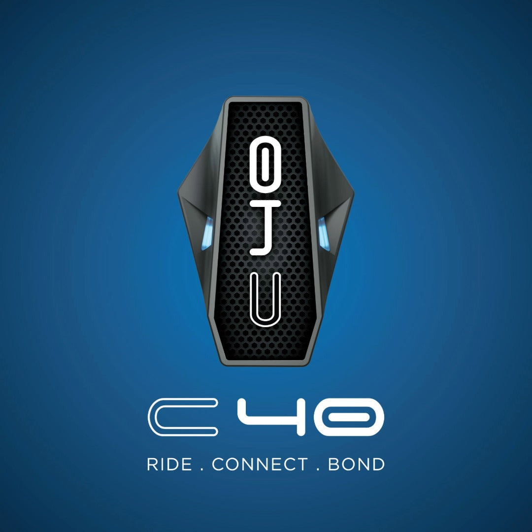 BluArmor C40 Bluetooth Motorcycle Intercom | RIDEGRID 2.0 Mesh | 20 Rider Group | IP67 Waterproof