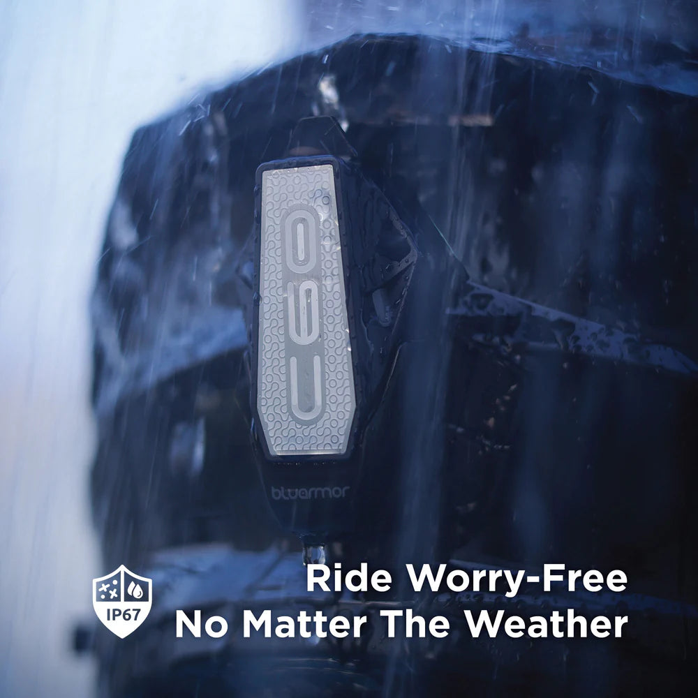 BluArmor C60 Bluetooth Motorcycle Intercom with RIDEGRID 2.0™ PRO Mesh | Unlimited Rider Mesh | Crash Detection | IP67 Waterproof