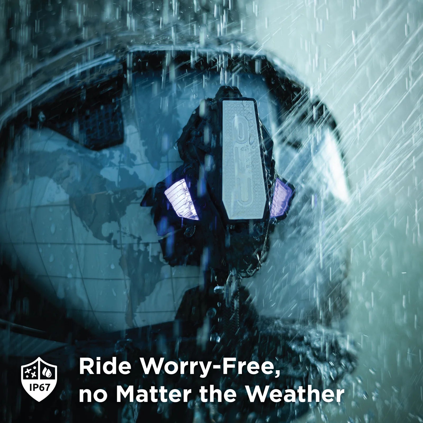 BluArmor C60 Pro Bluetooth Motorcycle Intercom with RIDEGRID 2.0™ PRO Mesh | Unlimited Rider Mesh | Crash Detection | 3.5mm Audio Output