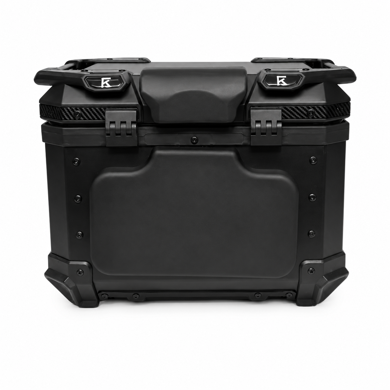 Kolga Bros Aluminium Alloy Carbon Moto Trunk 55L Top Box – Black