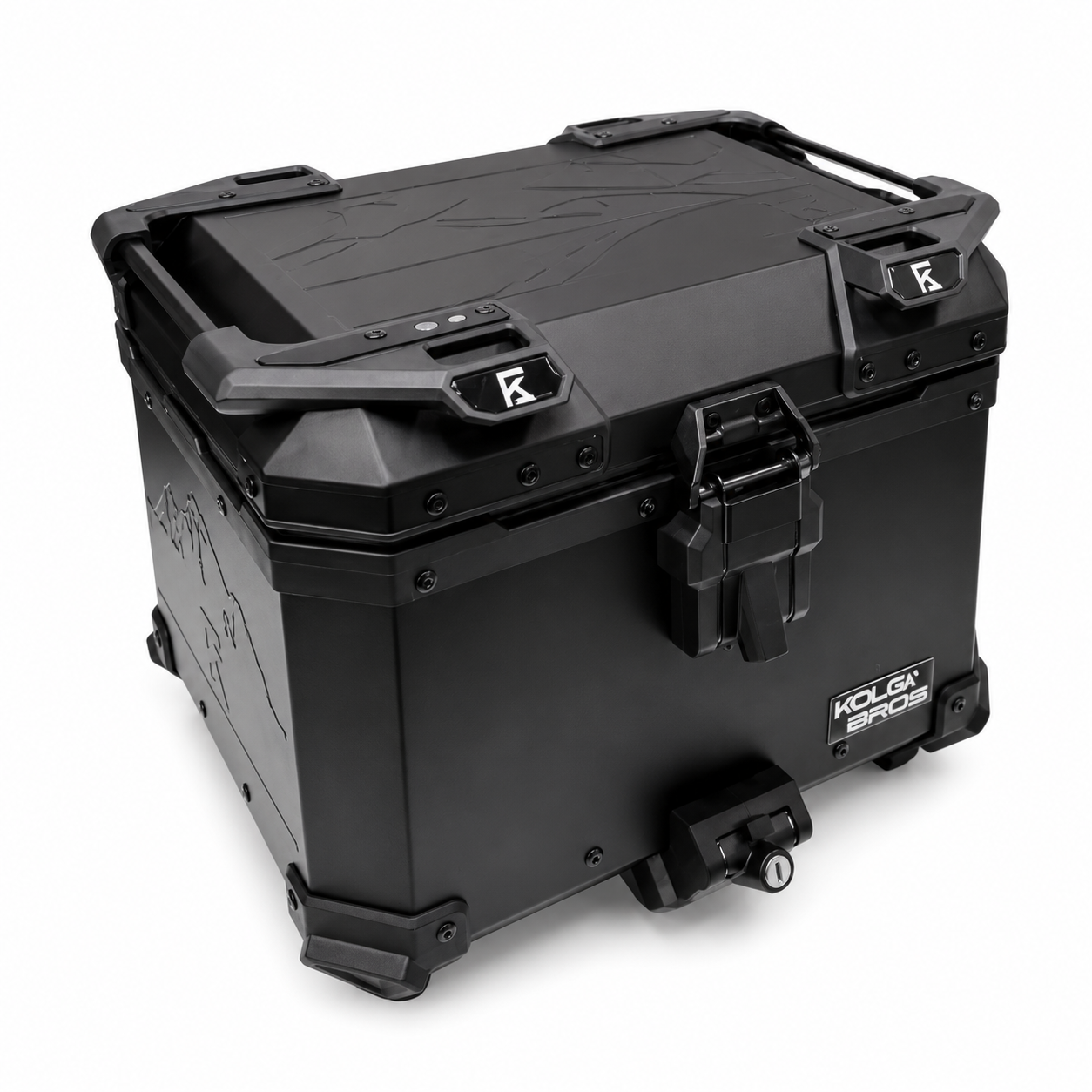 Kolga Bros Beast Moto Trunk Terra Lock 45L Aluminium Top Box Black (KBMT-03)