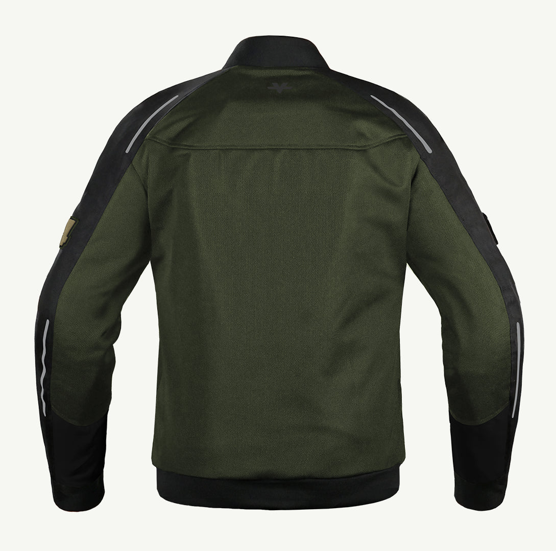 Viaterra Cooper Urban Bomber Mesh Riding Jacket – CE Level 2 Armour | Summer Riding Jacket | Breathable Mesh
