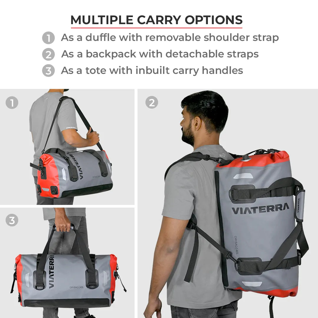 Viaterra DryBag 40L - 100% Waterproof Tail Bag