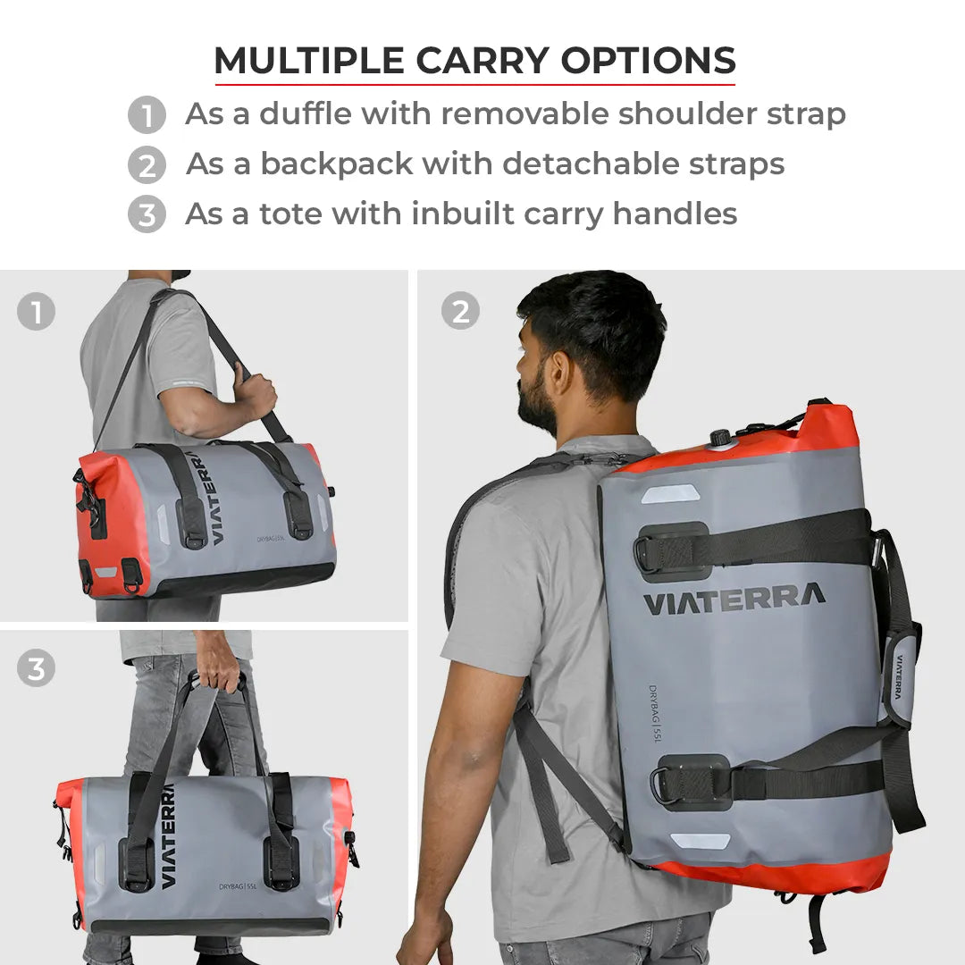 Viaterra DryBag 55L - 100% Waterproof Tail Bag