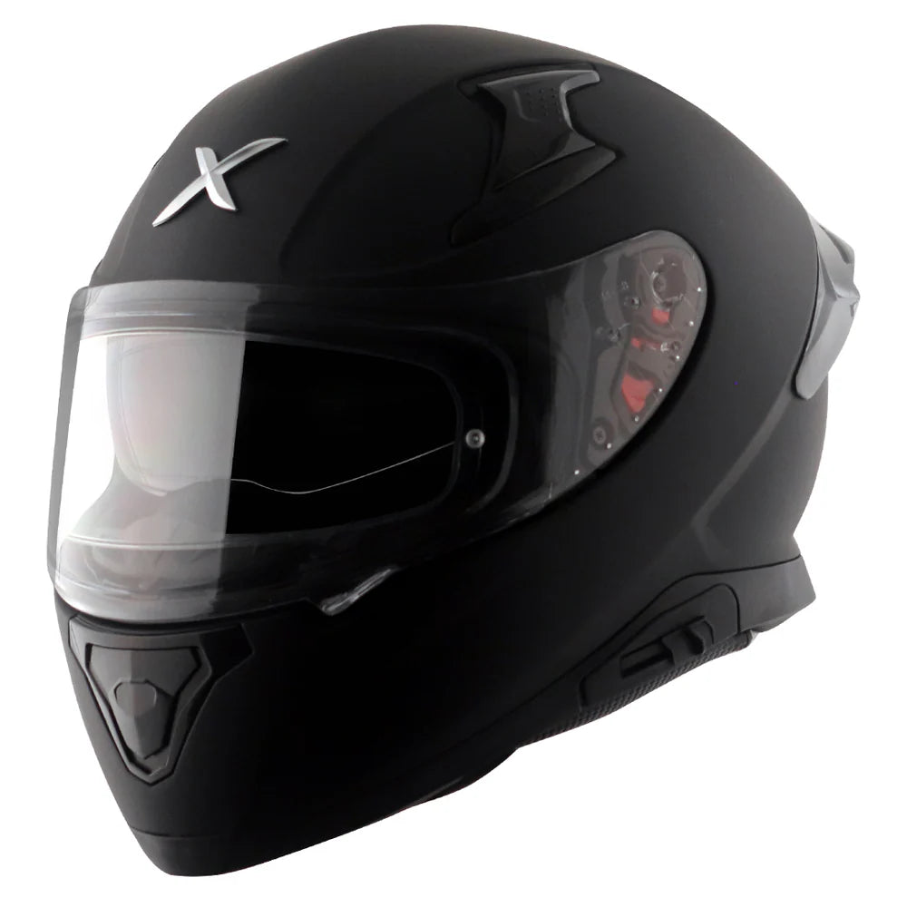 Full Face Visor Helmet-Axor Apex Solid-Black