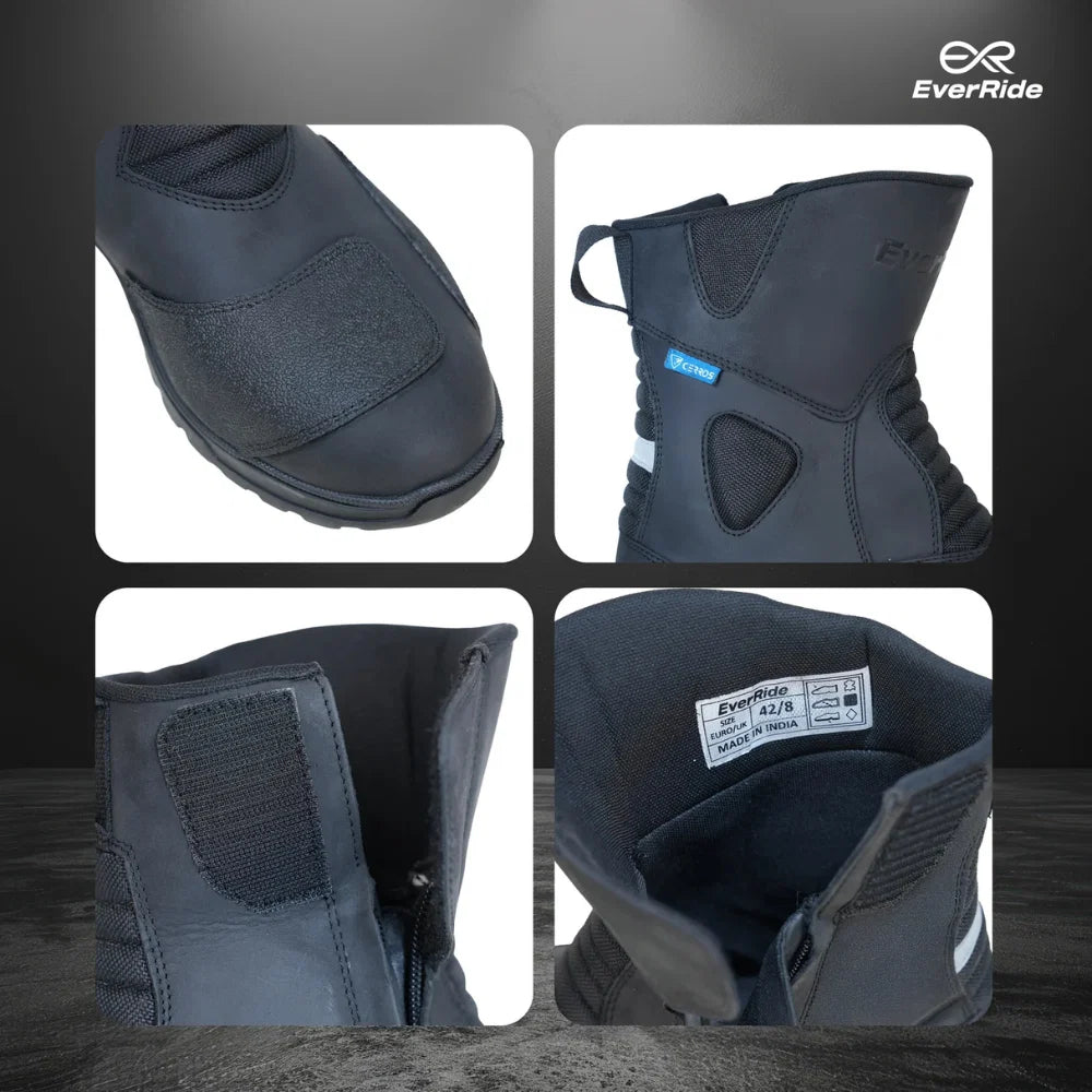 EverRide Hexatour Touring Motorcycle Boots | Cerros Protection