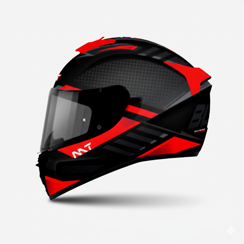 MT BLADE 2 SV RHAPSODY B5 Motorcycle Full Face Helmet | B5 Gloss Black Red