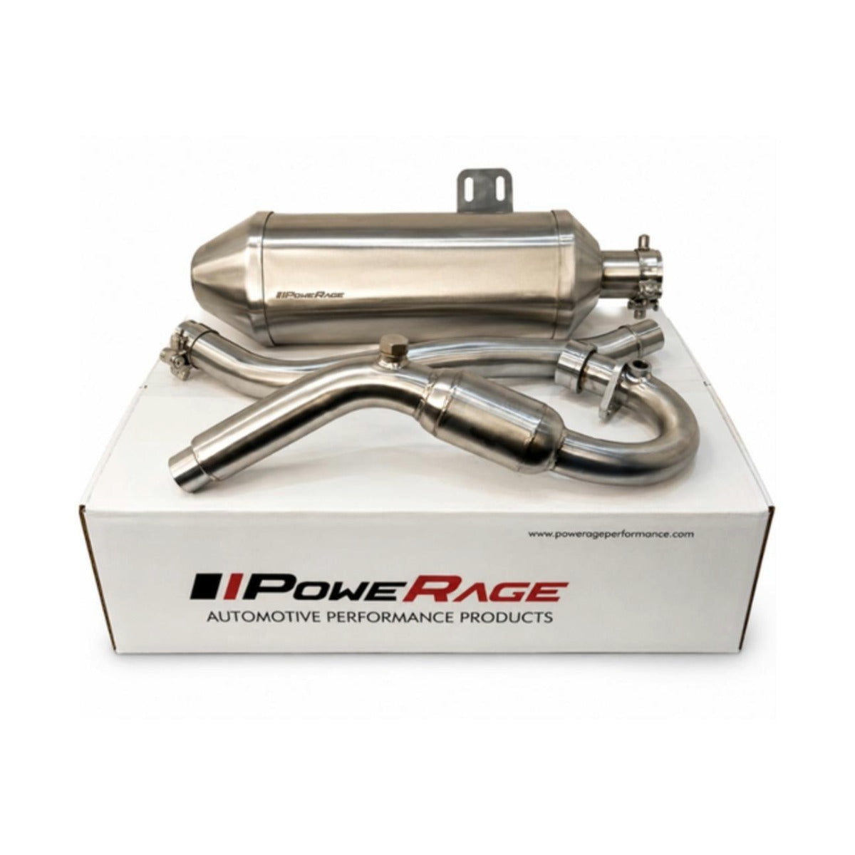 Hero Xpulse 200 / 4v / Pro / Rally Powerage Performance Slip-On Exhaust | Brushed Steel Finish