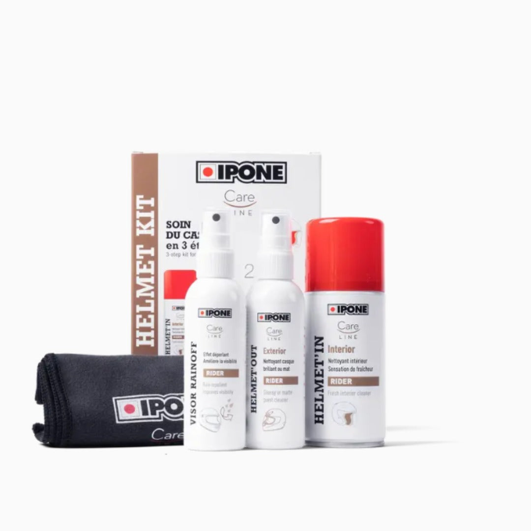 IPONE Helmet Kit | Complete Motorcycle Helmet Cleaning & Care Kit