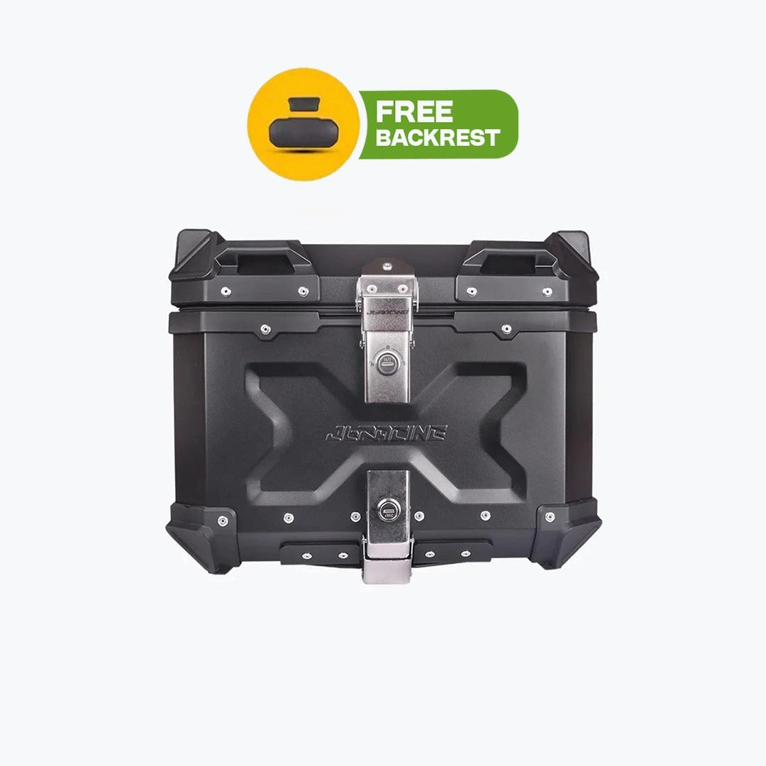 Jb Racing Top Case 45L Black Premium With Back Rest Pad X type
