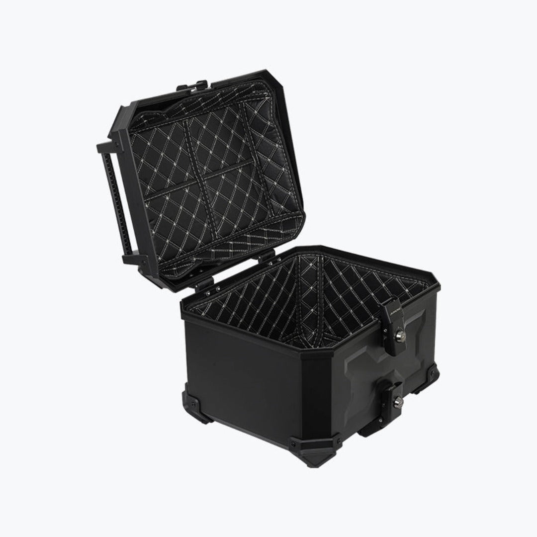 Jb Racing Top Case X45L Economy Black With Backrest Pad - Black