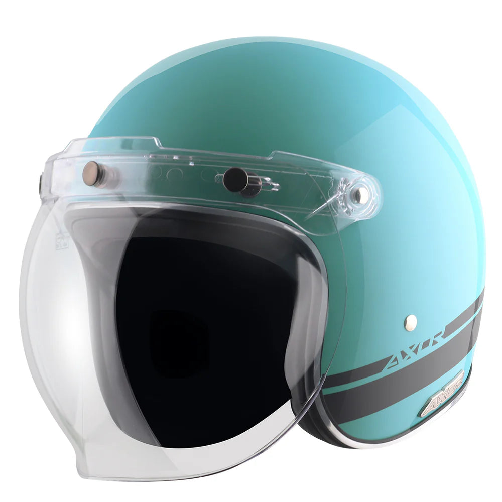 Axor Retro Jet Sportz S13 Half Face Motorcycle Helmet