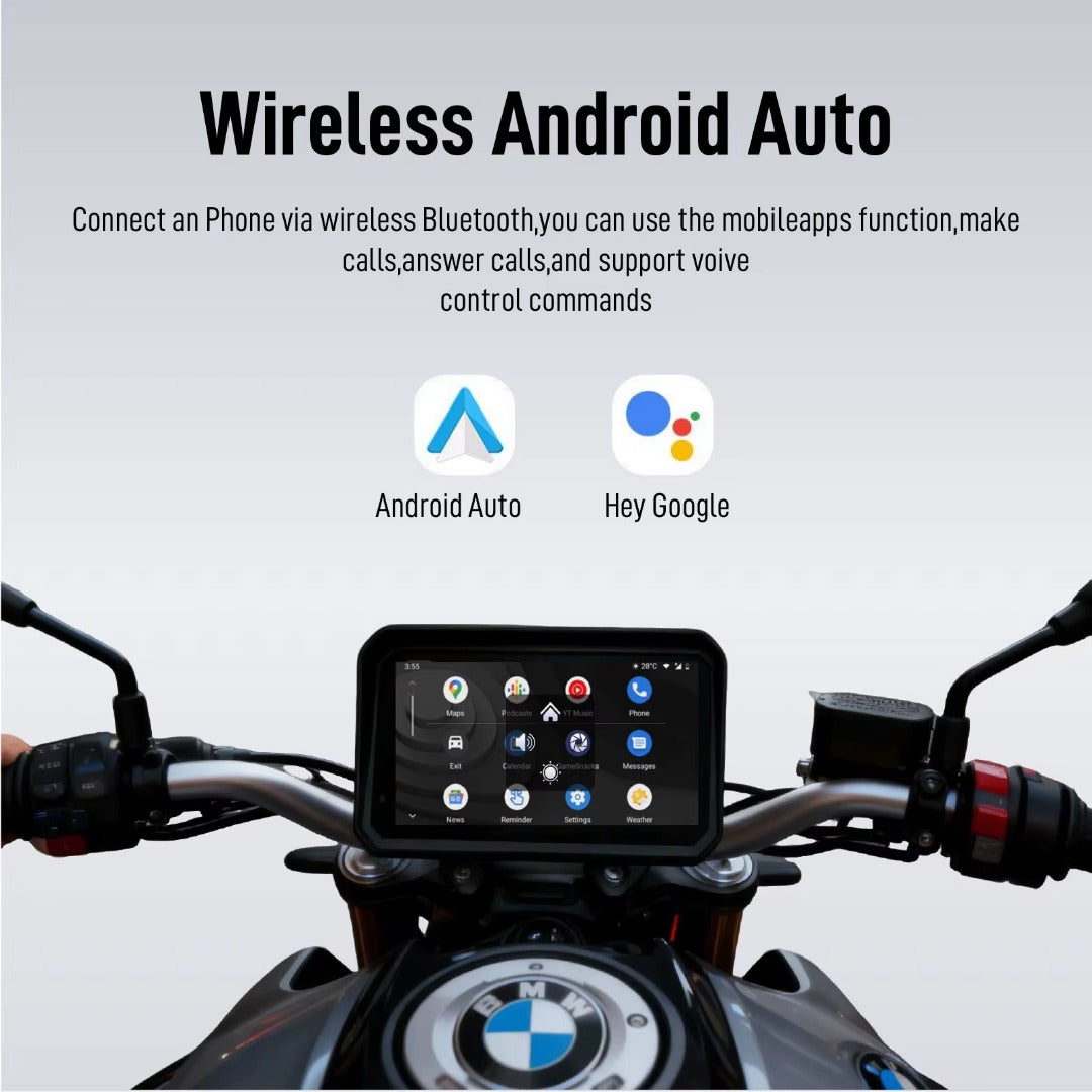 LBC Moto M3 Elite Pro 6.25" Motorcycle Smart Display with Dual 2.5K Dashcam & TPMS