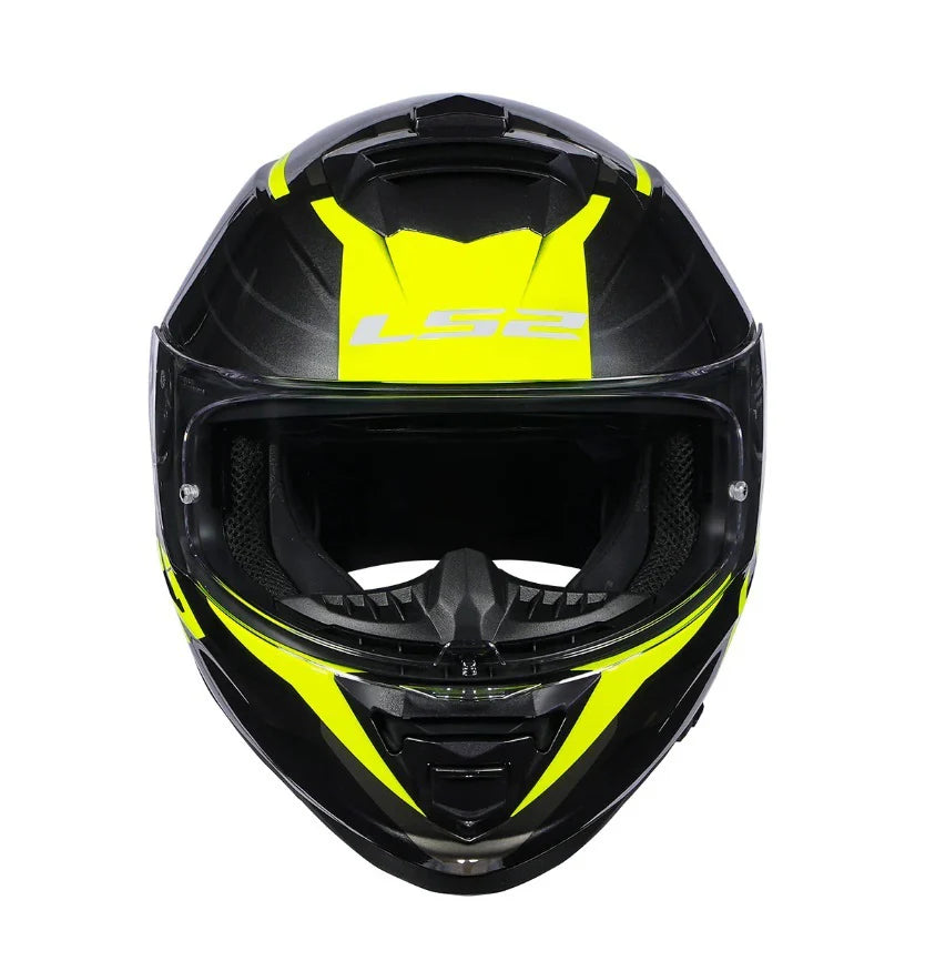 LS2 FF800 Storm II Nerve Gloss Black High Viz Yellow Helmet