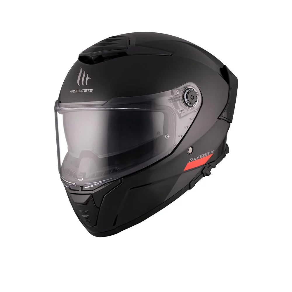 MT Thunder 4 SV A1 Solid Gloss Helmet | ECE 22.06, DOT & ISI Certified