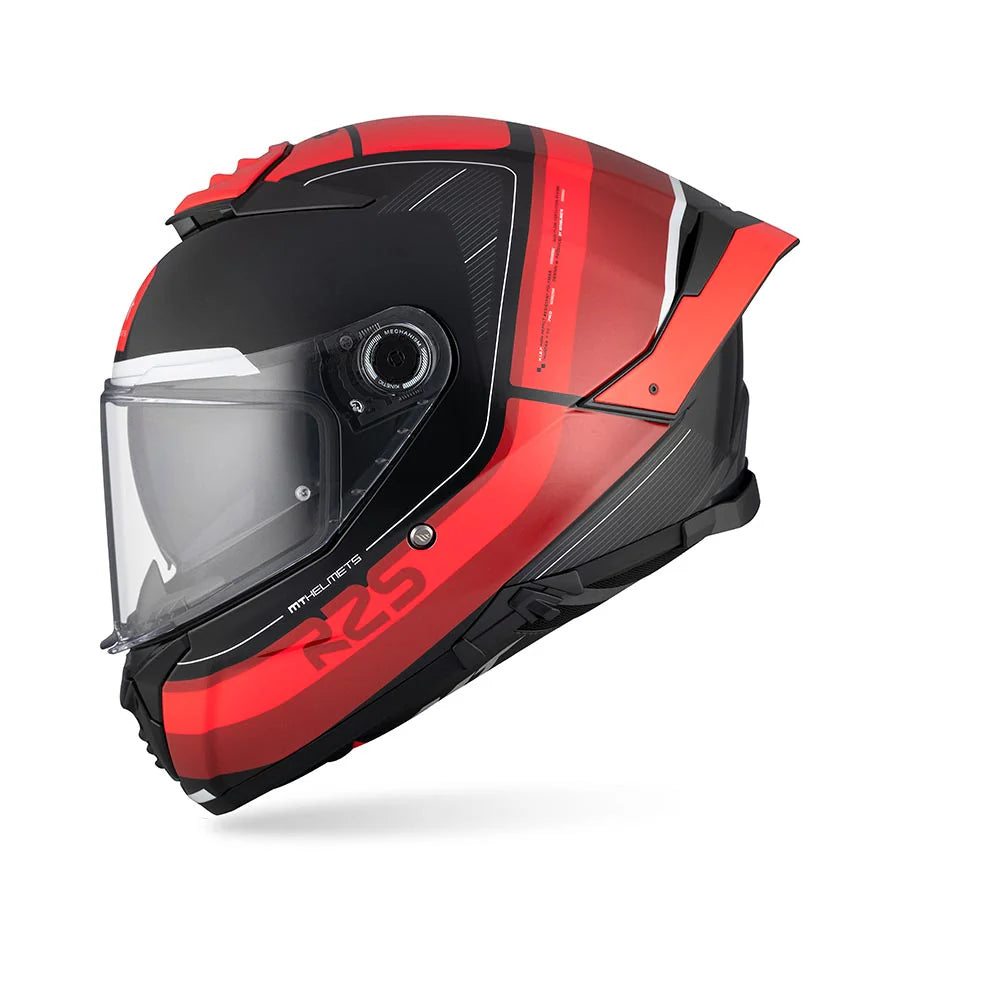 MT Thunder 4 SV R25 B35 Gloss Red Black Motorcycle Riding Helmet