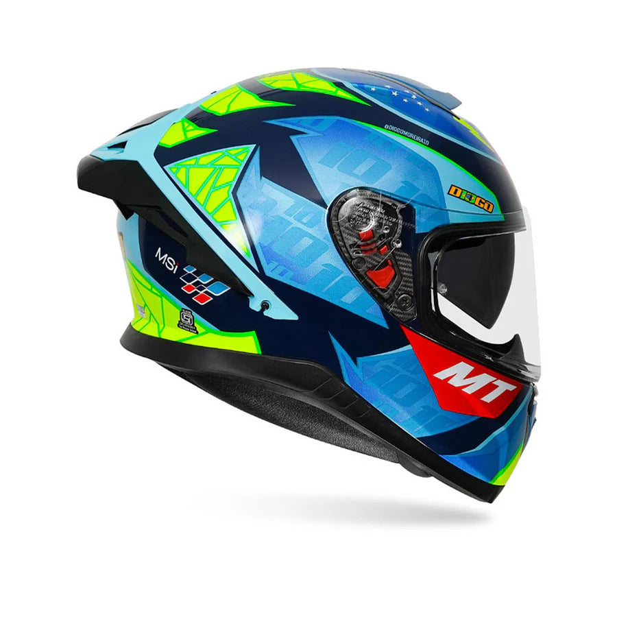 MT Thunder 3 Sv (Spoiler) Diogo Moreira A7 Gloss Full Face Helmet.