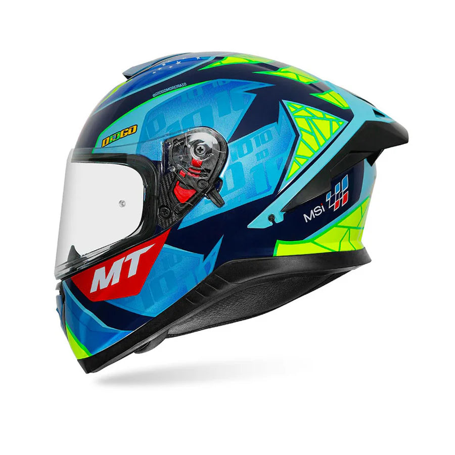 MT Thunder 3 Sv (Spoiler) Diogo Moreira A7 Gloss Full Face Helmet.