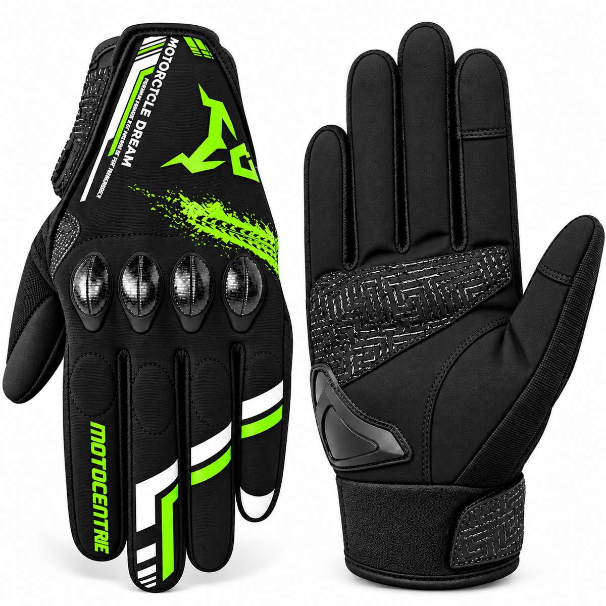 MOTOCENTRIC Motorcycle Riding Gloves – Summer Breathable Touchscreen Compatible