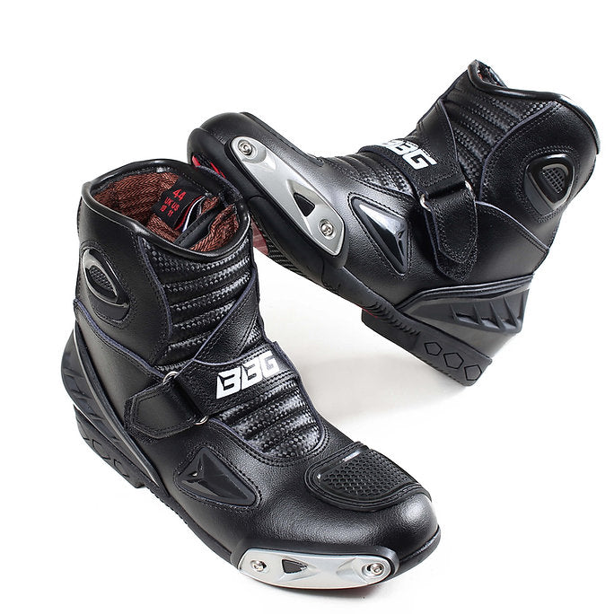 RIDEPRO Motorcycle Riding Boots – Black | Premium Leather Riding & Touring Boots | BBG