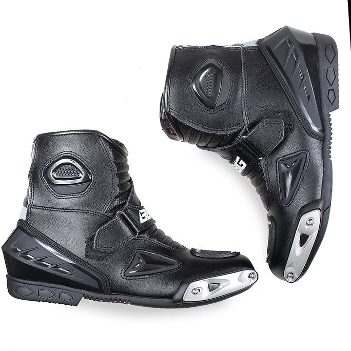 RIDEPRO Motorcycle Riding Boots – Black | Premium Leather Riding & Touring Boots | BBG