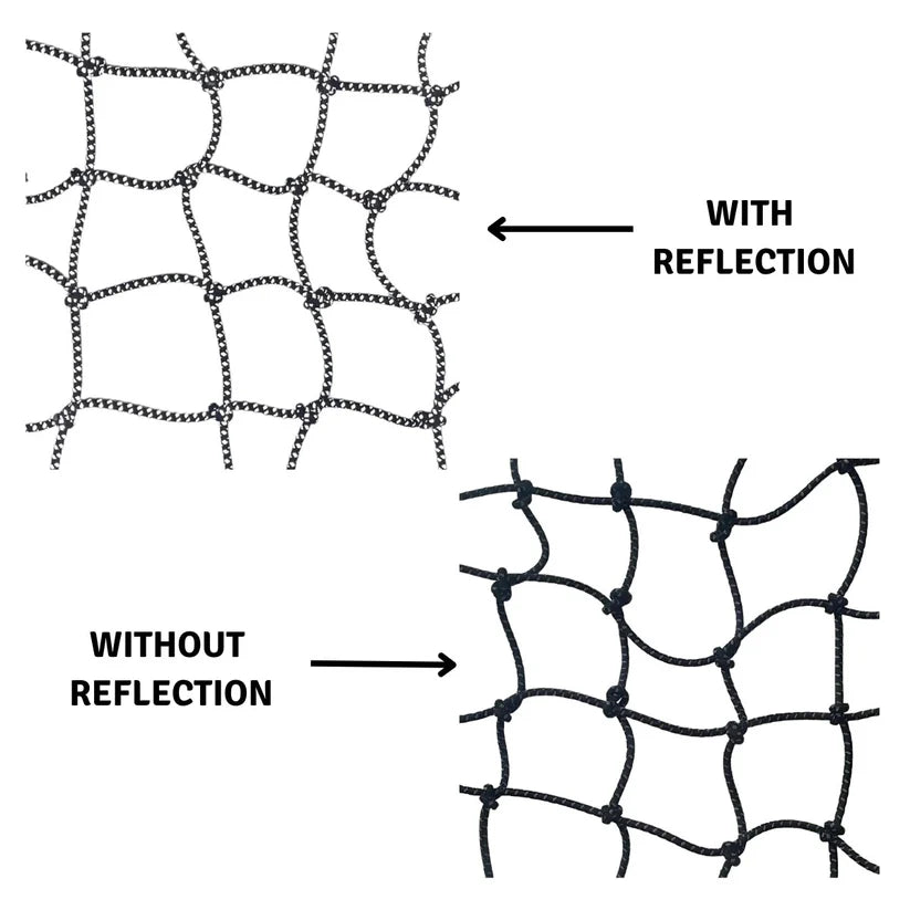 Mototech Reflective Flexi Hook Bungee Net - 15"x12" - Black