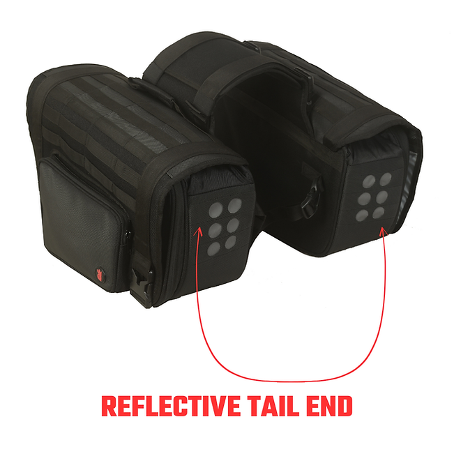 RiderZone Moriri Waterproof Motorcycle Saddlebags 40L (+10L)