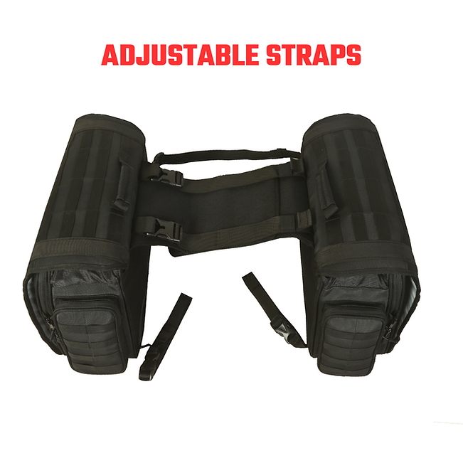 RiderZone Moriri Waterproof Motorcycle Saddlebags 40L (+10L)