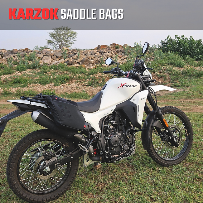 RiderZone Karzok Waterproof Motorcycle Saddlebags